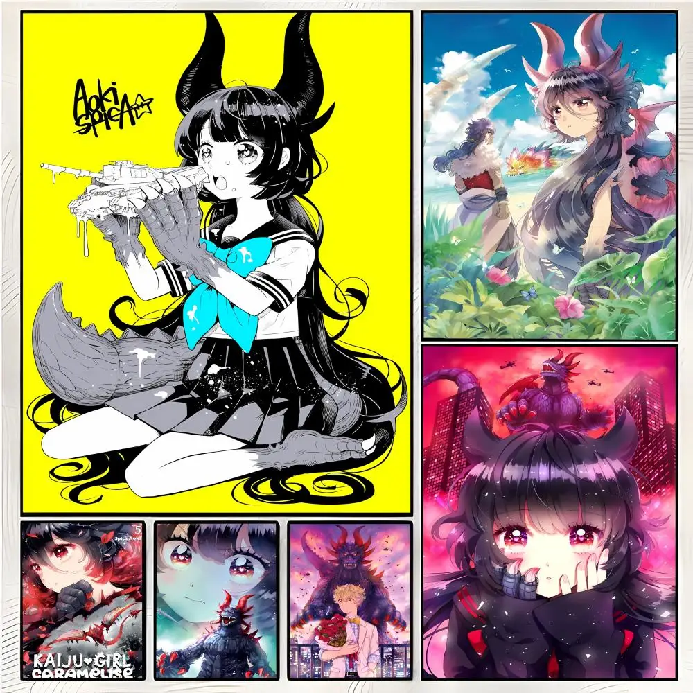 Whimsical O-Otome Kaiju Caramelize Kaiju Girl Caramelise Poster Superior Home Space Pub Indoor Decorative Art & Home Decor