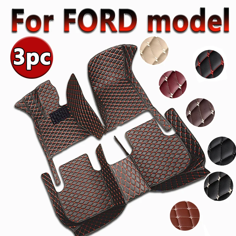 Car Mats Floor For FORD GT500 Shelby Territory Ranger Galaxy Kuga Escort Bronco SportTransit Connect 2022 2023 Car Accessories