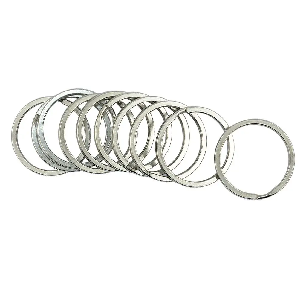 10 Pieces Stainless Steel Wire Key Split Jump Ring Connector Charm Holder Key Rings DIY Jewelry Crafts 25mm 35mm