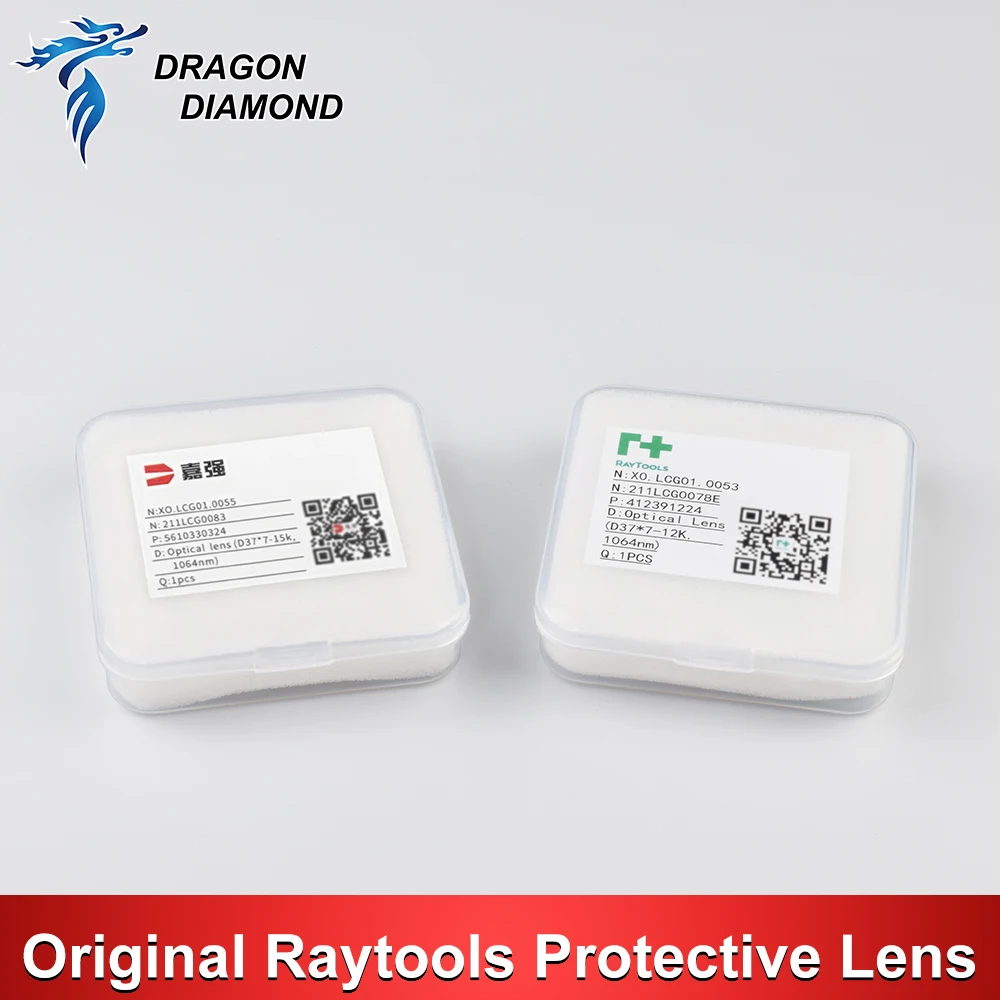5pcs Original Raytools Laser Protective Windows Lens 27.9X4.1 24.9X1.5 37X7 for Raytools Fiber Laser Head BT240S BM109 BM114S