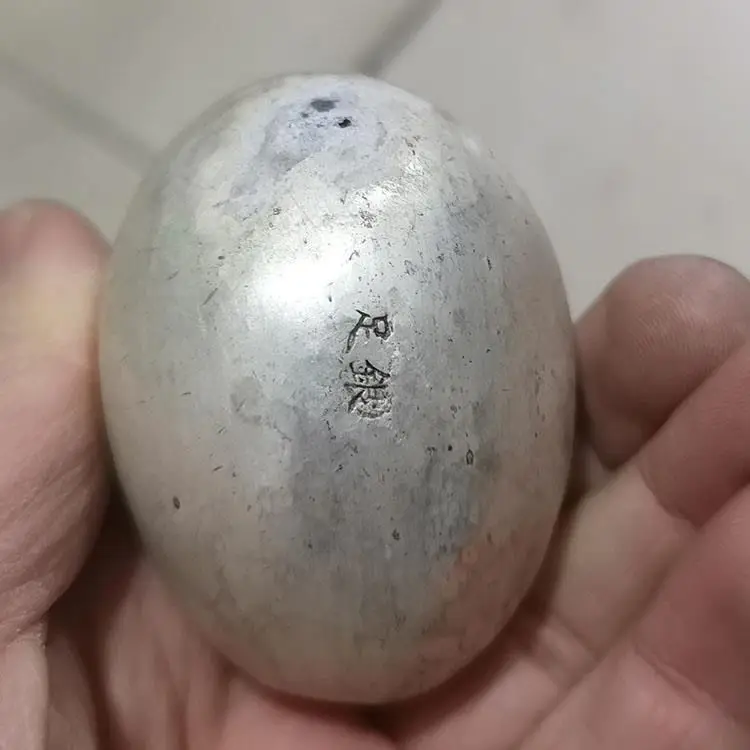 Antiques, antiques, miscellaneous collections, silver ingots made in Qianlong years of the Qing Dynasty, silver eggs, antique an
