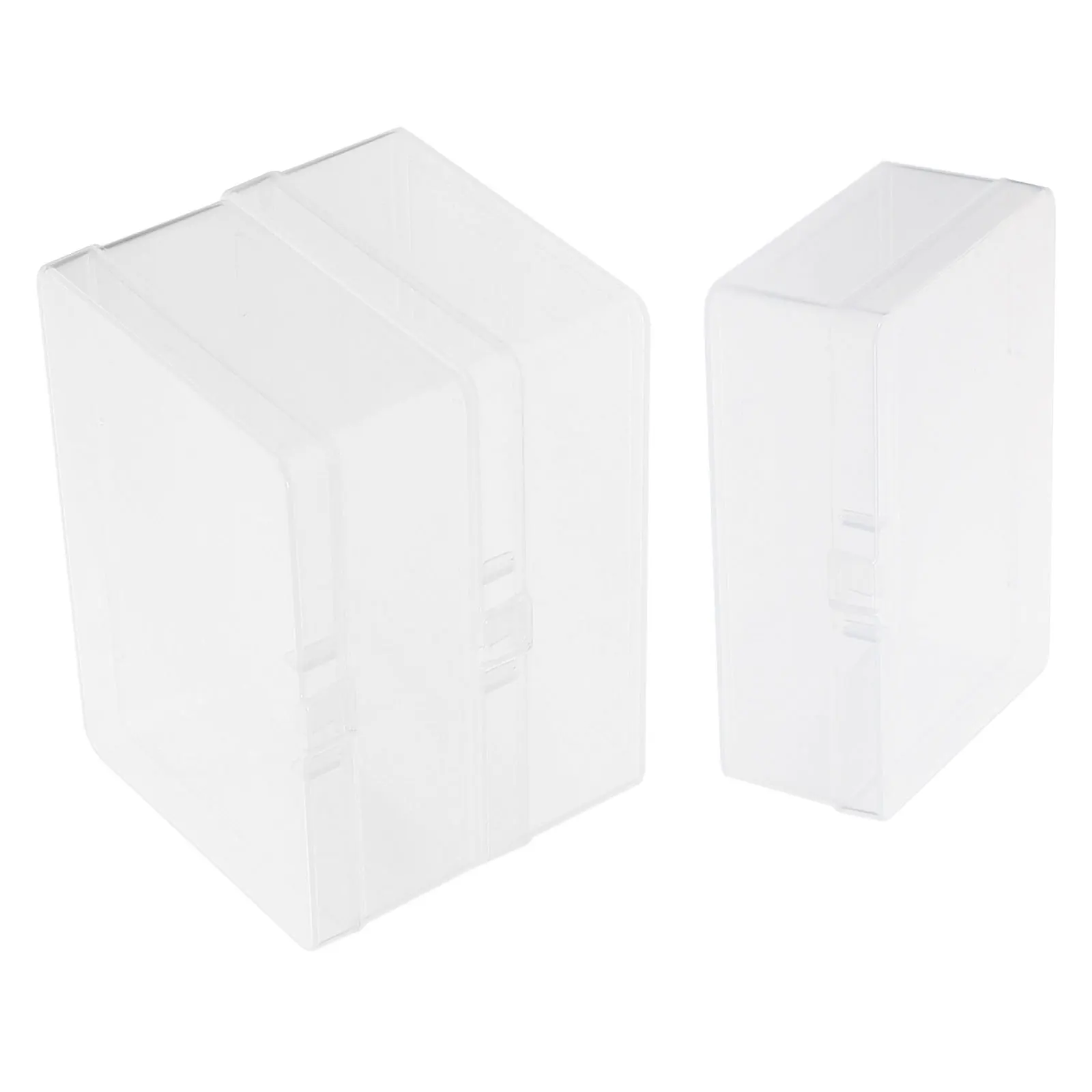 3Pcs Transparent Card Organizer Boxes Durable Poker Cards Holder Stackable Playing Card Storage Case Poker Cards Box