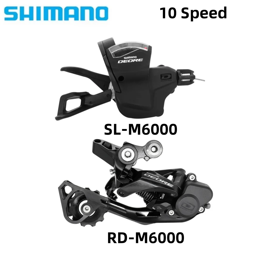 

Shimano Deore M6000 1x10S MTB Bike Derailleurs Groupset SL-M6000 Right Shifter Lever RD-M6000 Rear Bicycle Switch Original Bike