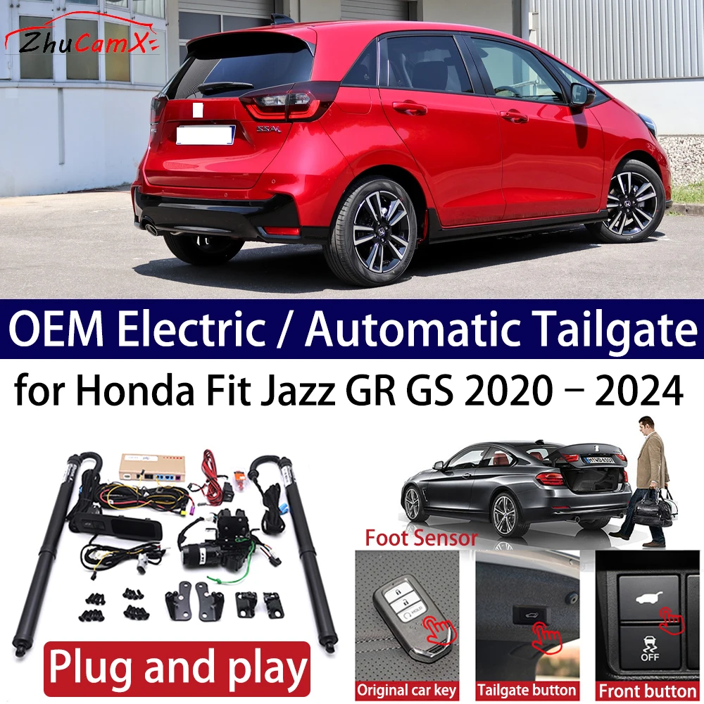 ZhuCamX for Honda Fit Jazz GR GS 2020–2024 Car OEM Power Electric Automatic One-Click Smart Liftgate Tail Gate Support Opener