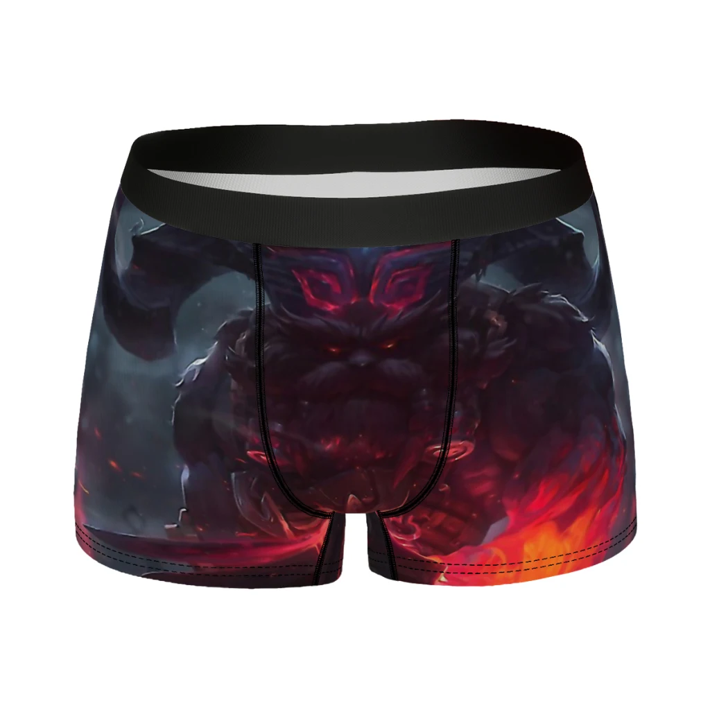 Ornn LOL celana dalam katun pria, celana dalam Boxer seksi