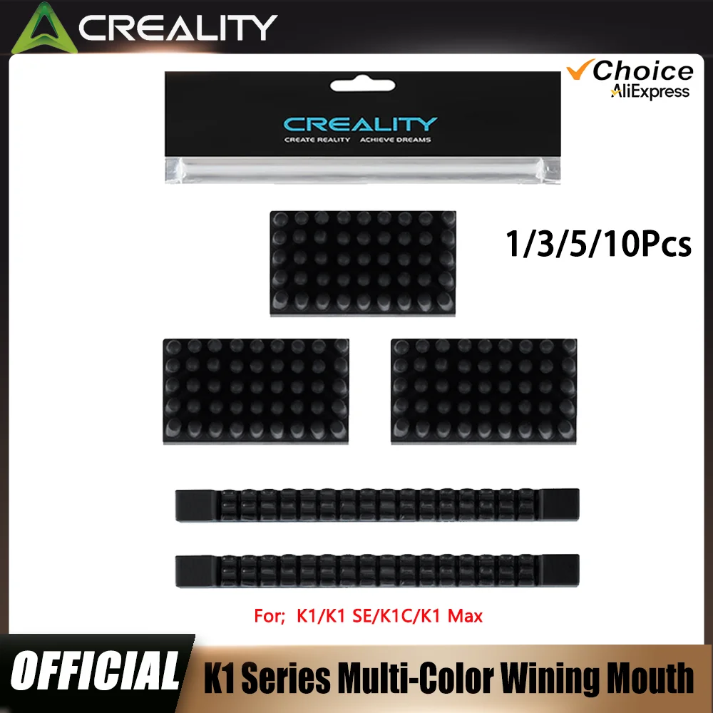 

Creality Official K1 multi-color wiping mouth kit 3D Printer Nozzle Clean Wiper Module Silicone Brush for K1/K1 MAX/k1C/K1