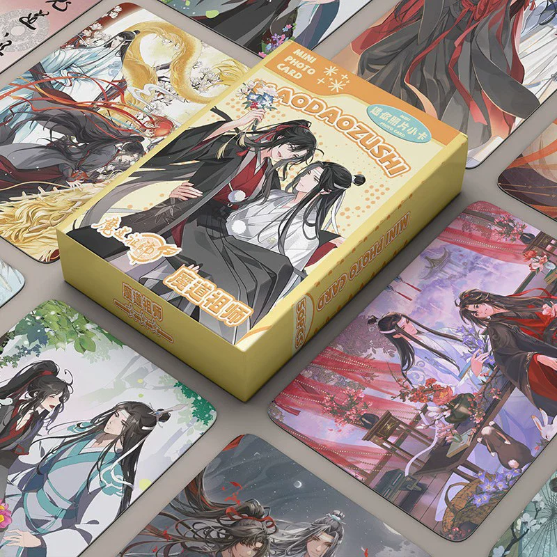 50 Pcs/Set Grandmaster of Demonic Cultivation Anime Mini Photo Cards Set Mo Dao Zu Shi Collectible Art Lomo Cards