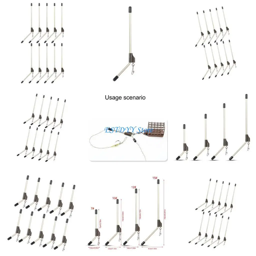 

G6DE Light weight Angling Swivels Rod Simple Install Durability Fishing Swivels Rod