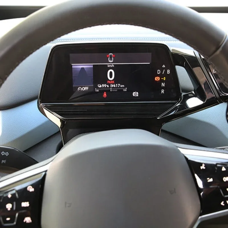 تصفيف السيارة ل Volkswagen VW Id.4 Id.4x Id.4 Crozz 2021 2022 2023 الفولاذ المقاوم للصدأ لوحة القيادة يغطي أداة الزخارف الشريط #3