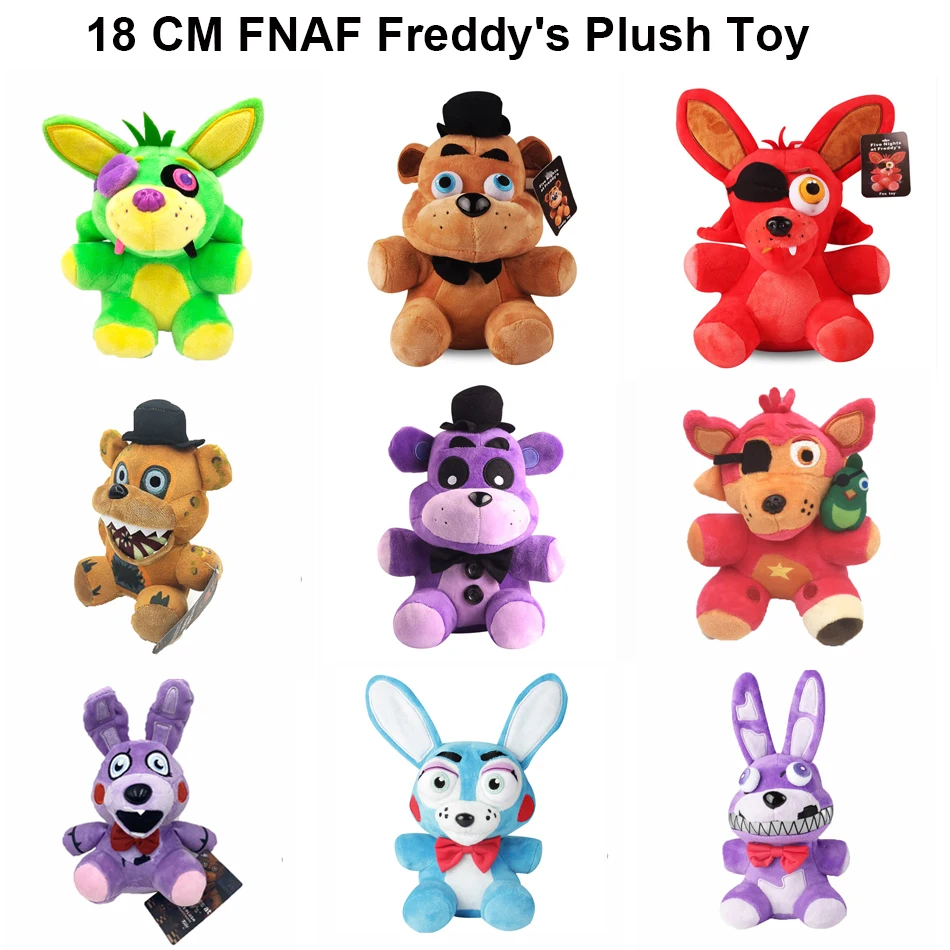 18 CM FNAF Freddy\'s Plush Toy Stuffed & Plush Animals Bear Rabbit Game Fnaf Birthday Christmas Toys For Kids