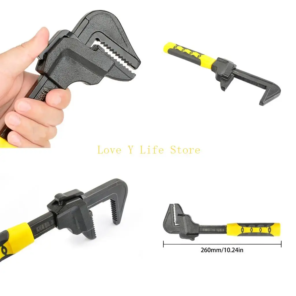 

L74C F-type Wrench Spanner Adjustable Spanner Wrench Hand Tools Pocket Wrench 65mm