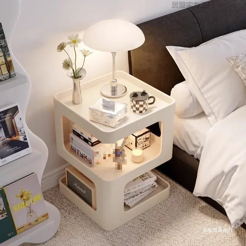 ライトラグジュアリーモダンシンプルな小さなコーヒーテーブル収納棚付き可動サイドソファスタンドリビングルームコーナーセンターホームb429