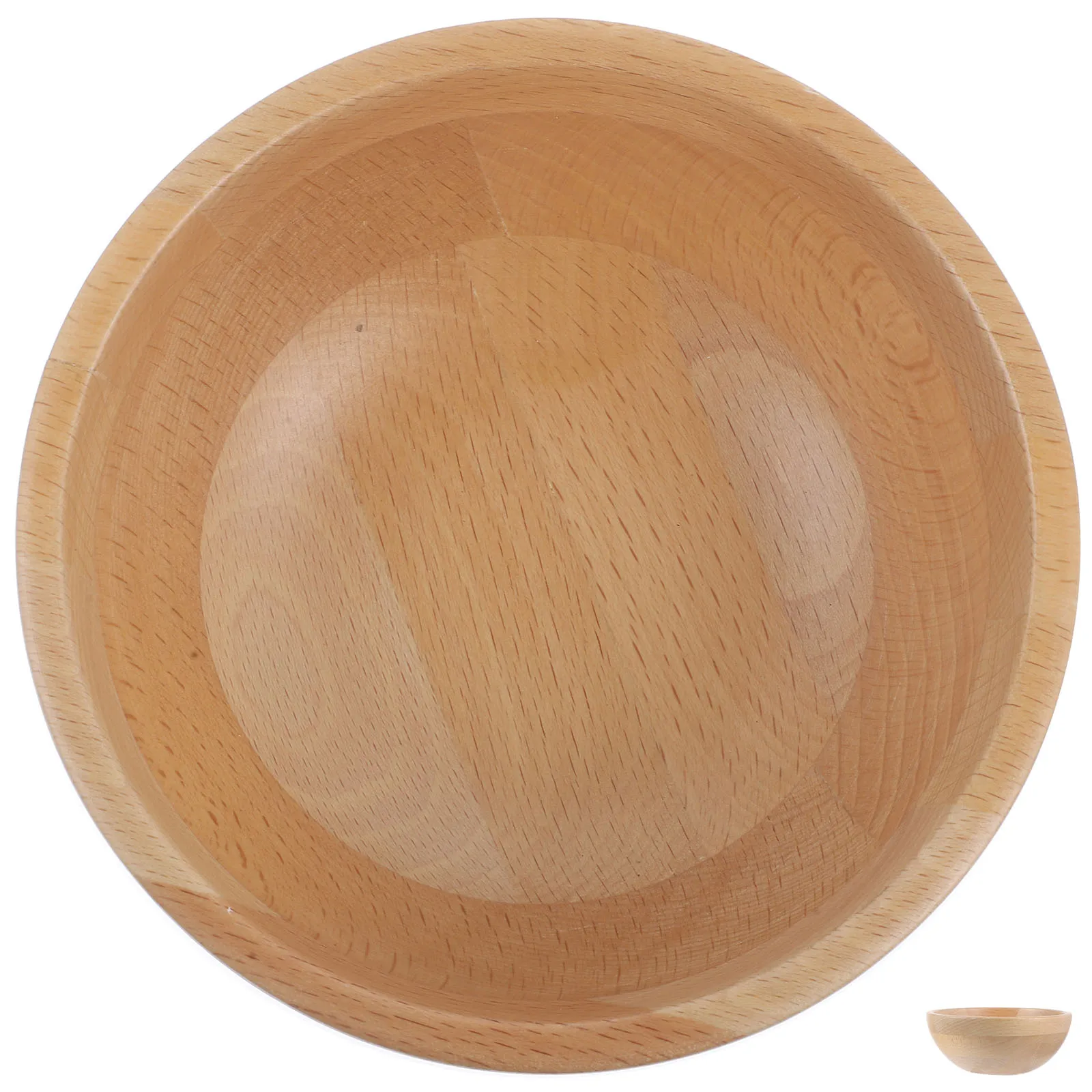 

Small Bamboo Bowl Eco Friendly Strong Design Clear Grain Easy Clean Home Dining Tableware for Salad Food Fruit Storage Bowl