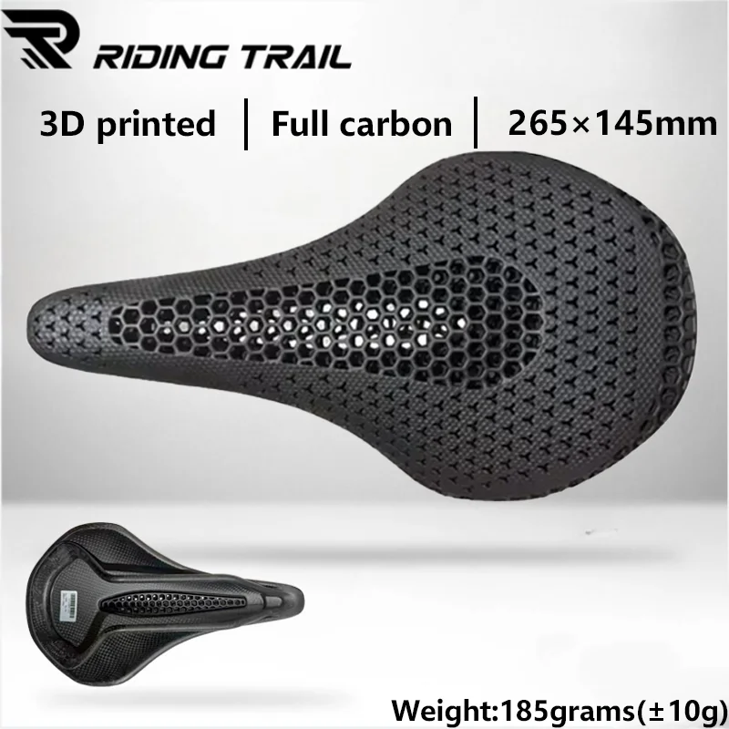 เบาะจักรยานแบบ 3 มิติ พิมพ์ด้วยเครื่องพิมพ์ 3 มิติ ขนาด 7*10 นิ้ว สำหรับผู้ชาย ผู้หญิง ไตรกีฬา จักรยานเสือภูเขา จักรยานเสือหมอบ อะไหล่จักรยาน