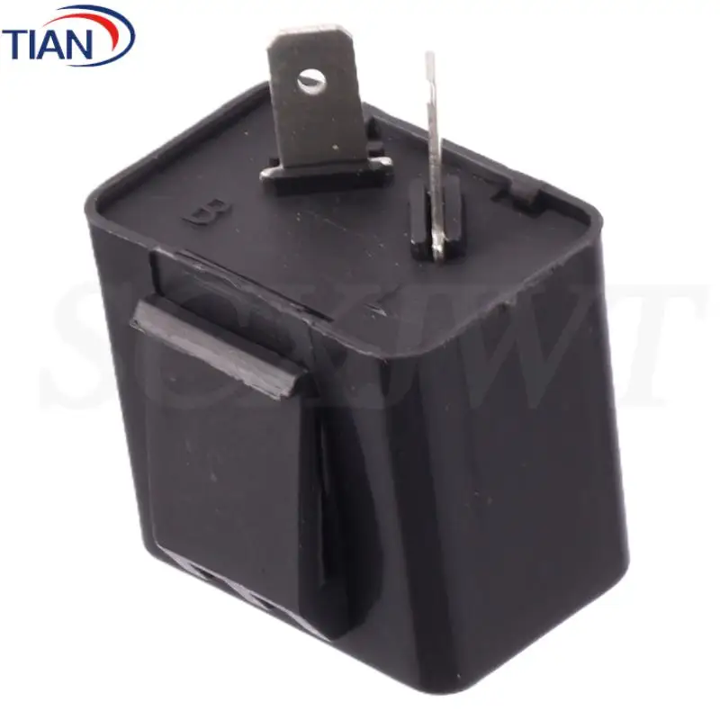 1PC Flasher Relay Turn Signal DC 48V 2Pins Buzzer Beep Flasher Relay Blinker Indicator Flashers Turn Light Signals