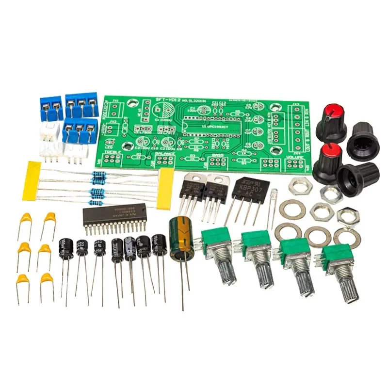 مكبر للصوت DLHiFi UPC1892 بوحدة تحكم في النغمة لوحة نهائية لصوت مكبر للصوت Hifi مكبر صوت مسرح منزلي