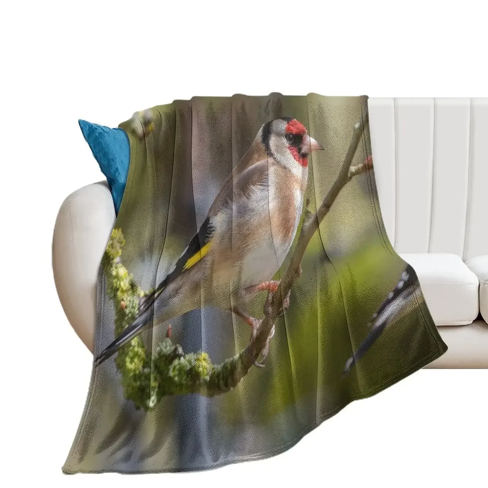 Goldfinch Throw Blanket Moving Decorative Sofa Blankets