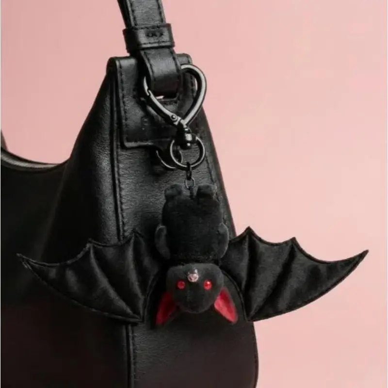 Halloween Goth Fledermaus Schlüsselanhänger Niedlicher Cartoon Schwarzer Fledermaus Anhänger für Partydekoration Modische Rucksackdekoration Accessoires Geschenke – Detail 4