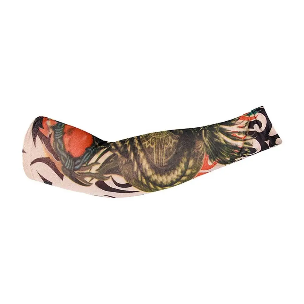 

Arm Covers Flower Arm Tattoo Sleeve Arm Warmers Cycling Gloves Men Sunscreen Sleeve Flower Arm Pattern UV Protection