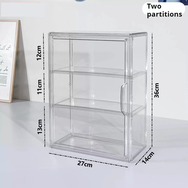 

3 Layers Storage Box Transparent Acrylic Display Box for Labubu Blind Box Doll Organizer Desktop Dustproof Cabinet Home Storage