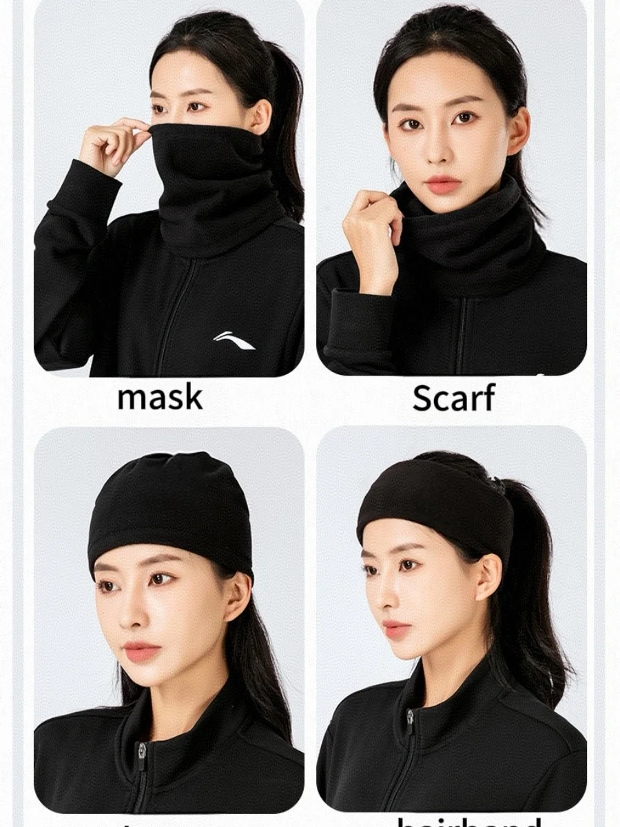 Cycling scarf winter outdoor warm windproof mask plus velvet thick cold-proof neck cover face protection