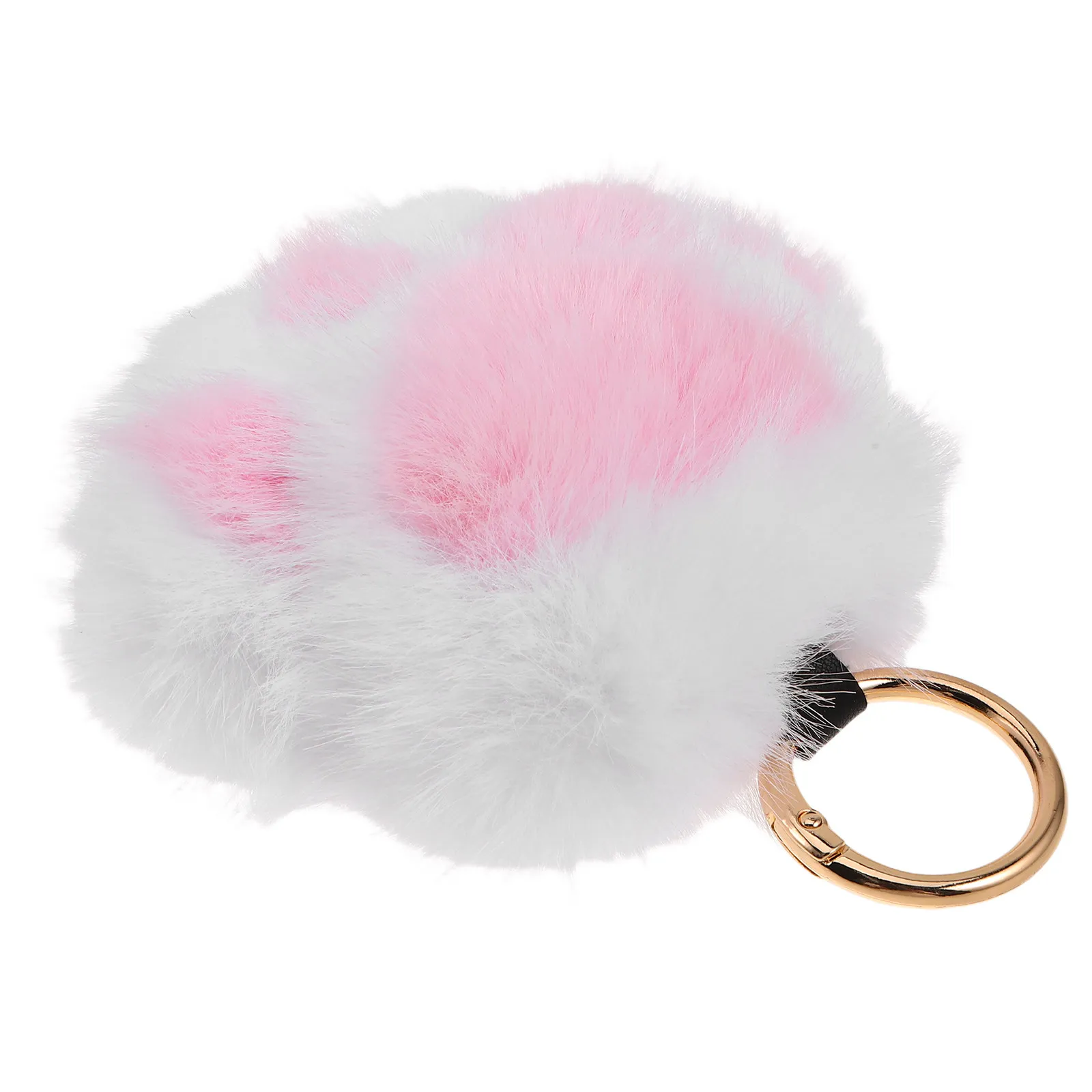 

Cat Paw Keychain Ultra Soft Touch Animal Paw Bag Charm Hanging Ring Cute Kitten Pendant for Wallets Backpacks Travel Accessory