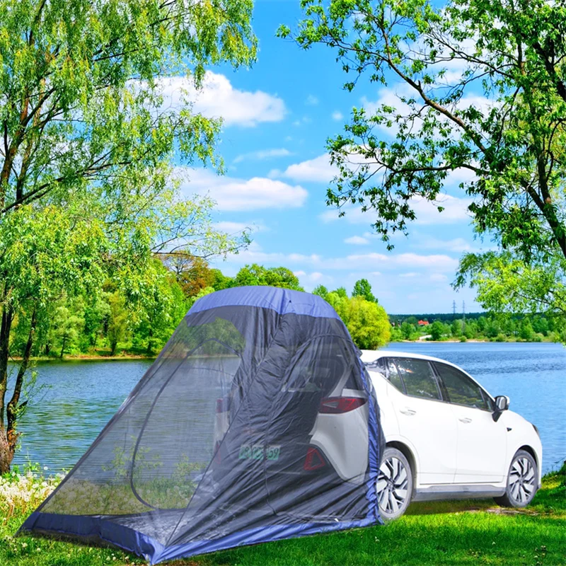 Outdoor Portable Camping Car Tail Tent Self-driving Barbecue Multi-person Rainproof Shade Car Tent Rear Awning