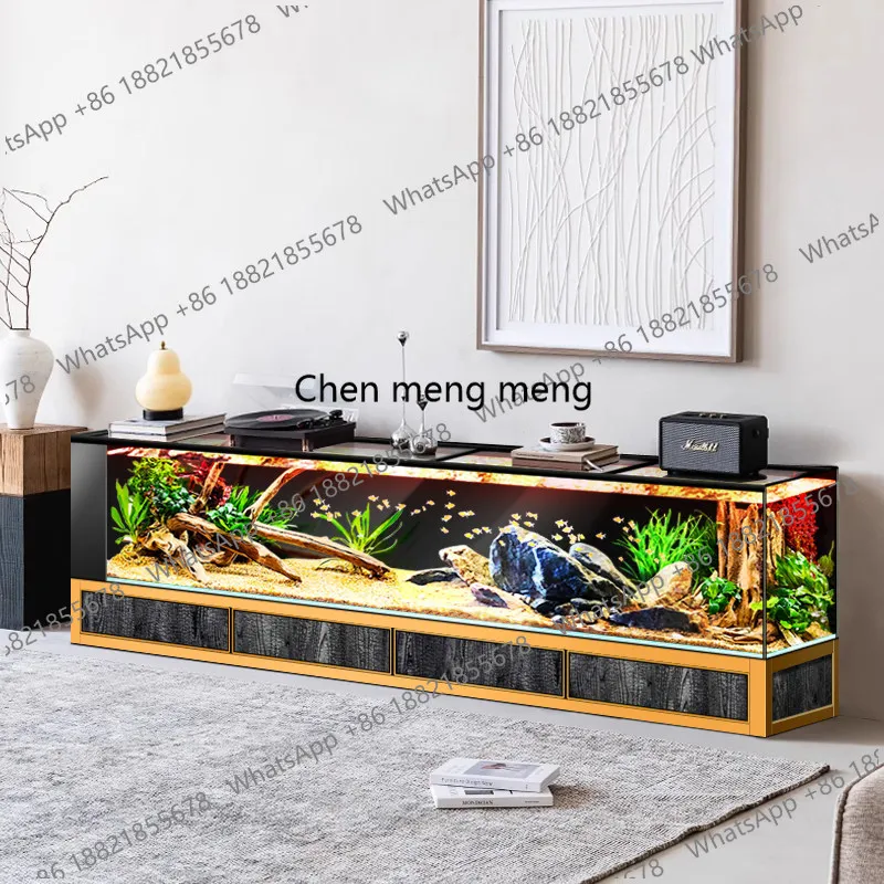 Luxurious Maintaining Aquariu Exquisite Energy-efficient Crystal Desk Smart Integrated Cylinder Ffice Furniture