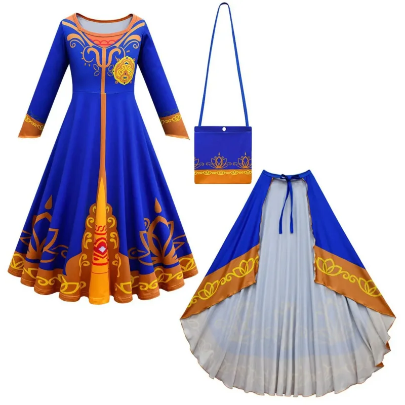 Mira Royal anse ective costume cosplay pour enfants, robe de princesse pour enfants, carnaval, fête d'anniversaire, robe de paupières pour fille, Everak