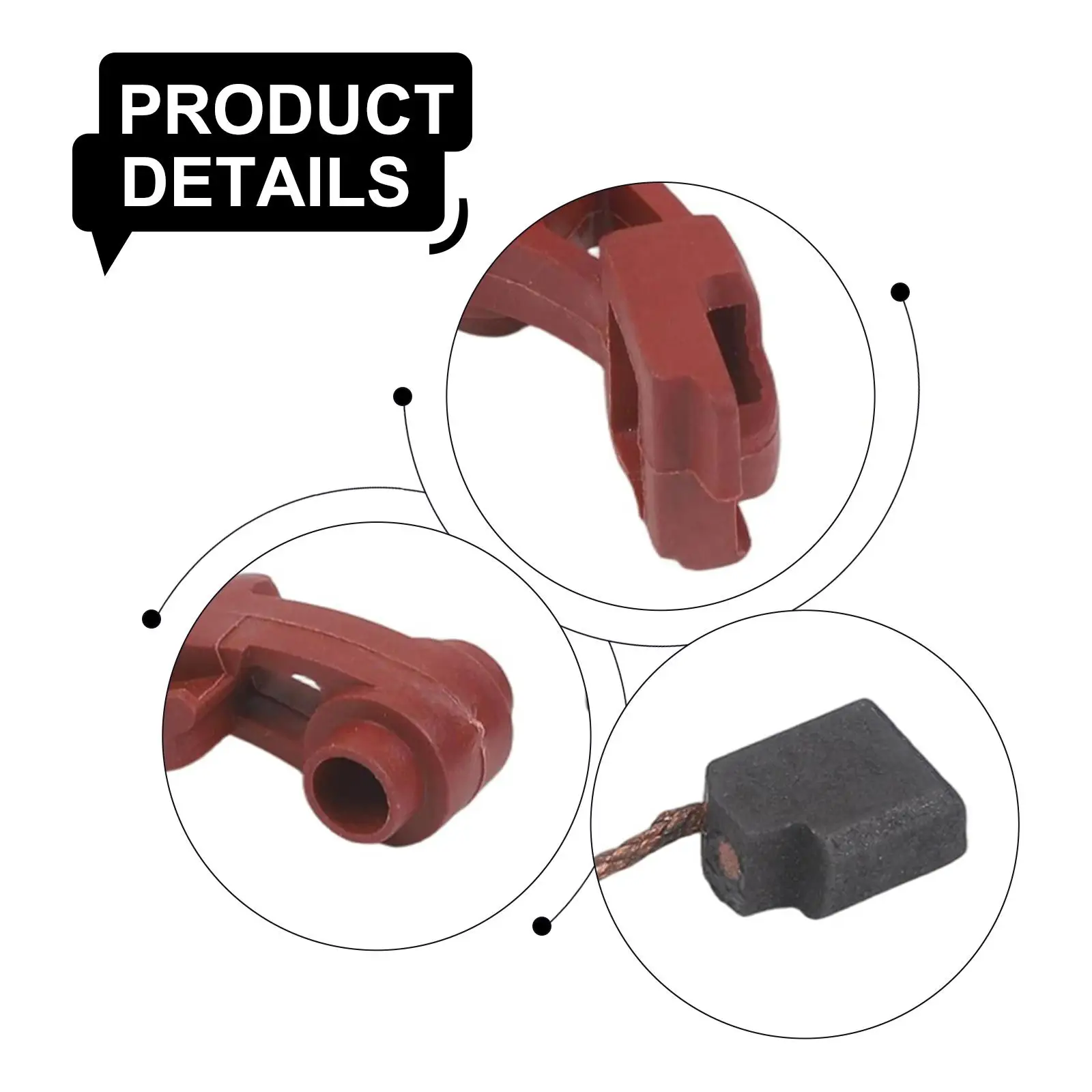 

Grinder Motor Brush Set Replacement Parts 65091601 and 64874300 Compatible with Models For D28402 D28111 D28110 and More