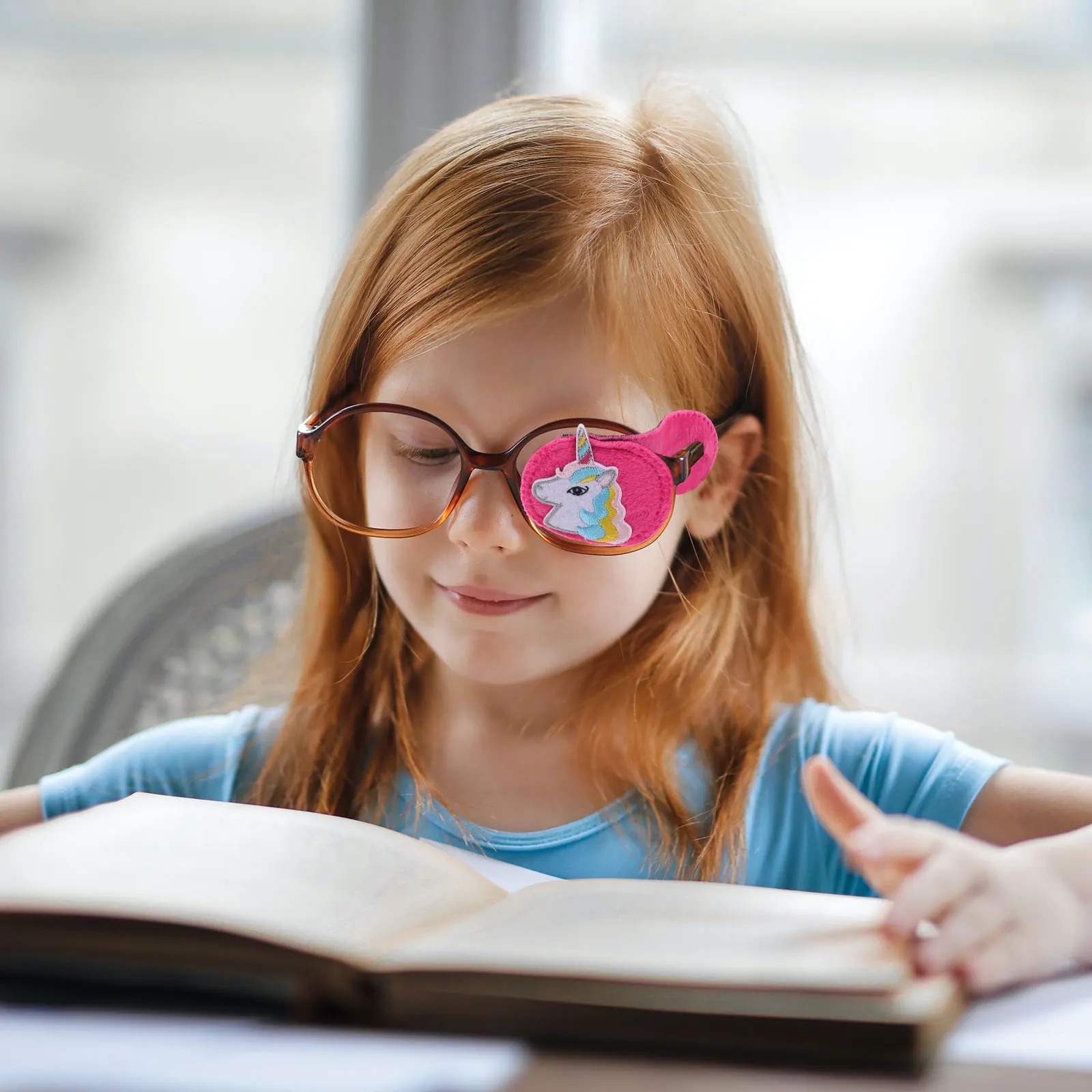 

2Pcs Eye Patches Amblyopia Treatment Eye Covers Single Side Protection Breathable Lint Material Patch for Vision