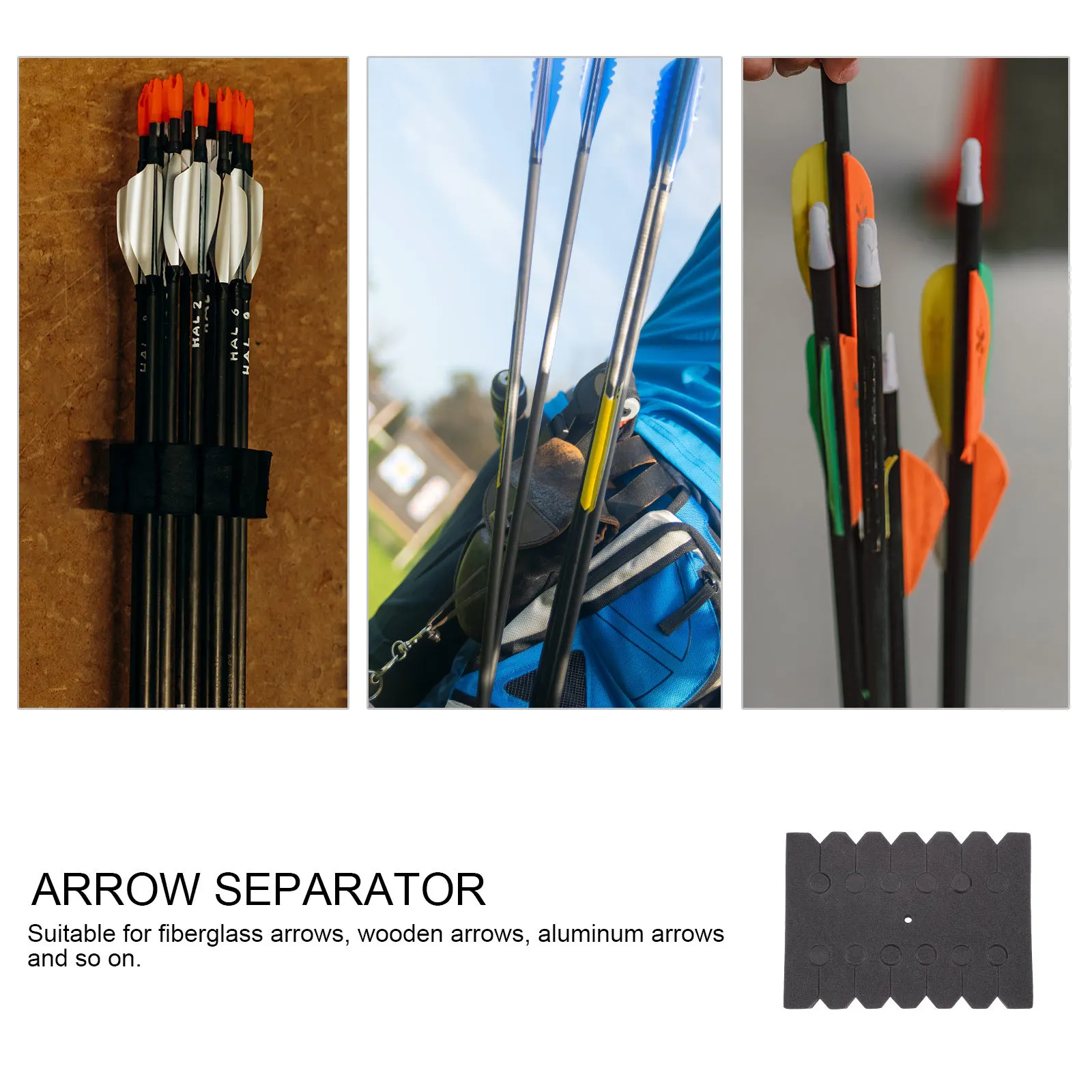 

7Pcs Portable Arrow Separator Rack Made of High Quality Eva Sponge Material Square Lightweight Frame Holds Multiple Arrows