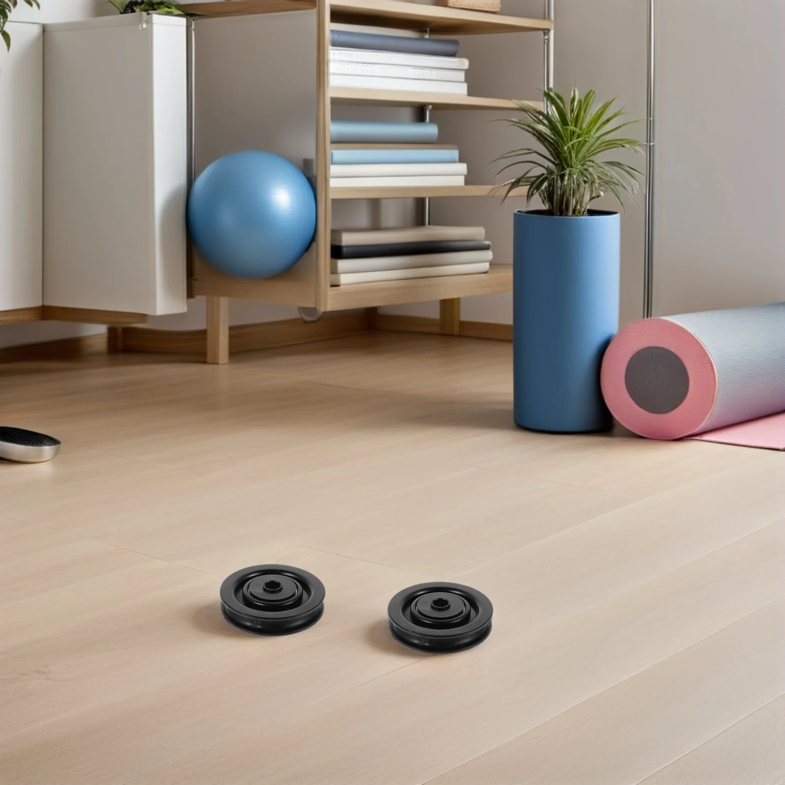 

4pcs Fitness Pulley Wheel Nylon Bearing For Cable Machines Heavy Duty Replacement Parts Home Gym Workout Equipment Pulley