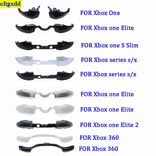 Cltgxdd 1-5 piezas para Xbox One S Elite/Elite 2/Xbox Series X S/Xbox 360 controlador RB LB Kit de modificación de botón de disparo de parachoques