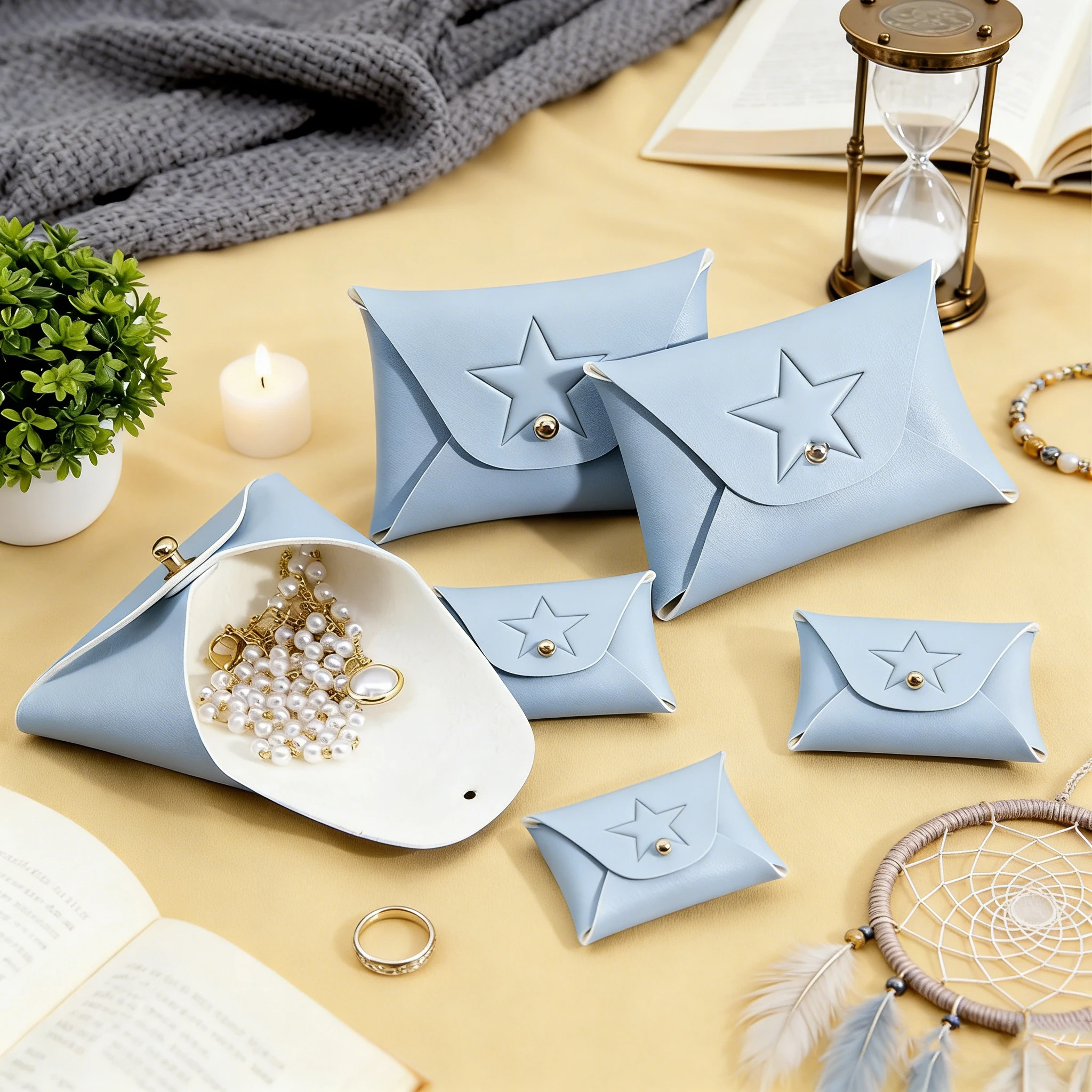 

Personalized Logo 50pcs 7x5cm10x7cm Leather Storage Box Jewelry Organizer for Ring Earrings Bracelet Necklaces Premium Gift Pack