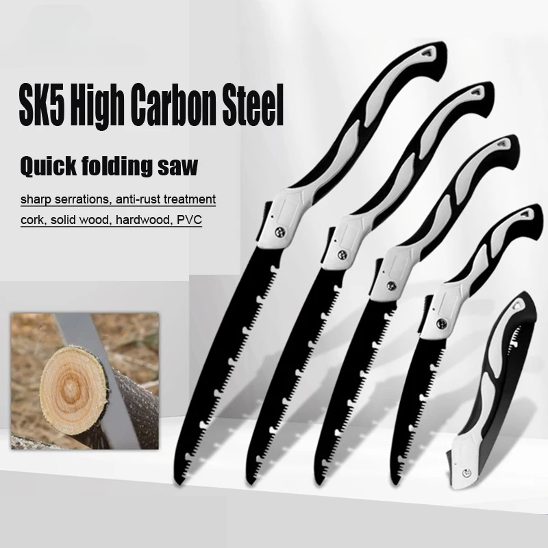 

1PC Folding Hand Saw Pruning Saw Professional Hand Sawor Tree Pruning, Camping, Gardening, Hunting, Cutting Wood, PVC