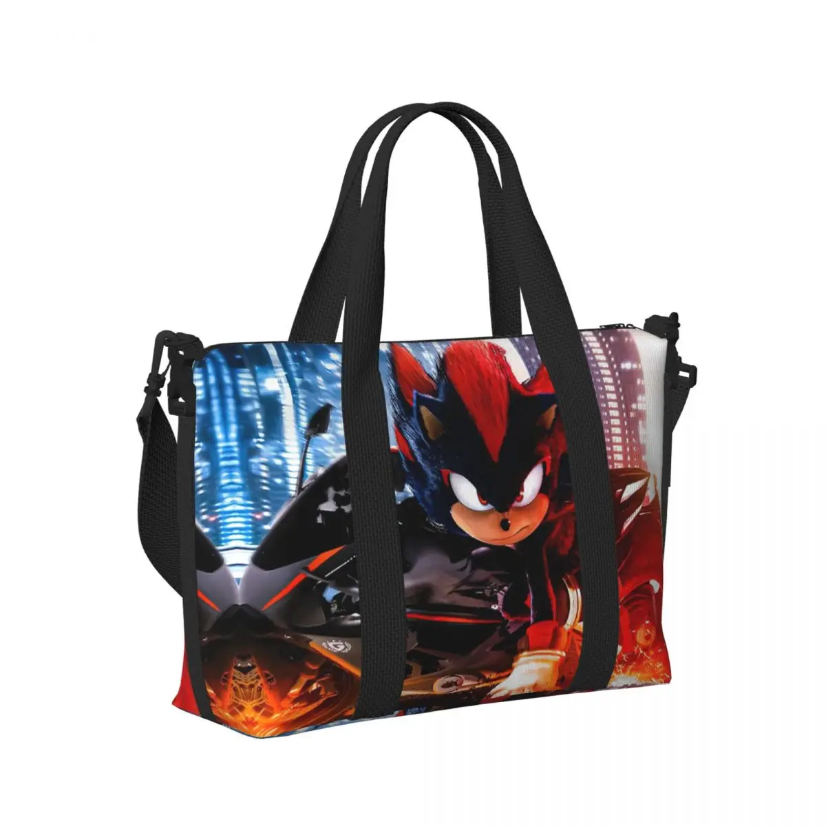 

S-Shadow-S T-The-S H-Hedgehog-S Пляжная дорожная сумка Большая вместительная сумка-тоут для спортзала Спортивная женская дорожная сумка для покупок