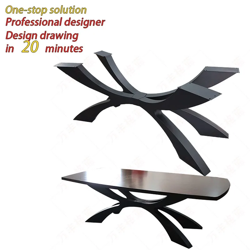 Hot Sale Factory Metal Simple Desk Legs Office Desk Table Legs Metal Dining Durable Coffee Table Custom Furniture Leg