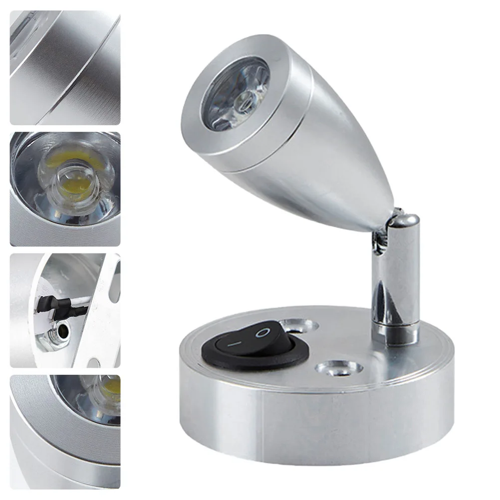 

Reading Light LED Spotlight Aluminum Simple Structure Wide Application Bedside Multipurpose Indoor Wall Floor Lamp