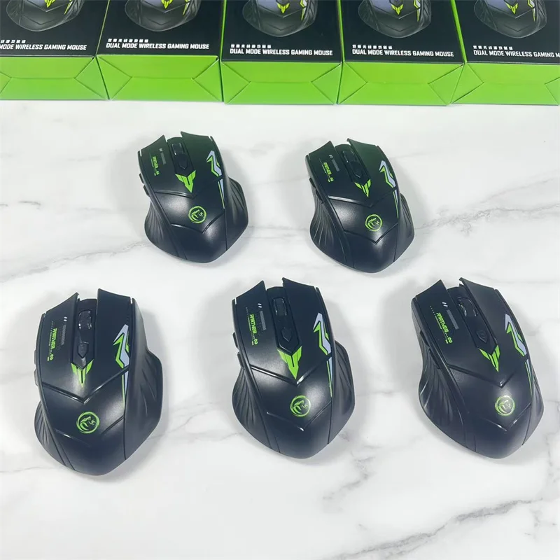 

Беспроводная Bluetooth двухрежимная мышь для киберспорта, бесшумный дизайн, эргономичная игровая офисная обучающая компьютерная планшет, универсальная гладкая мышь