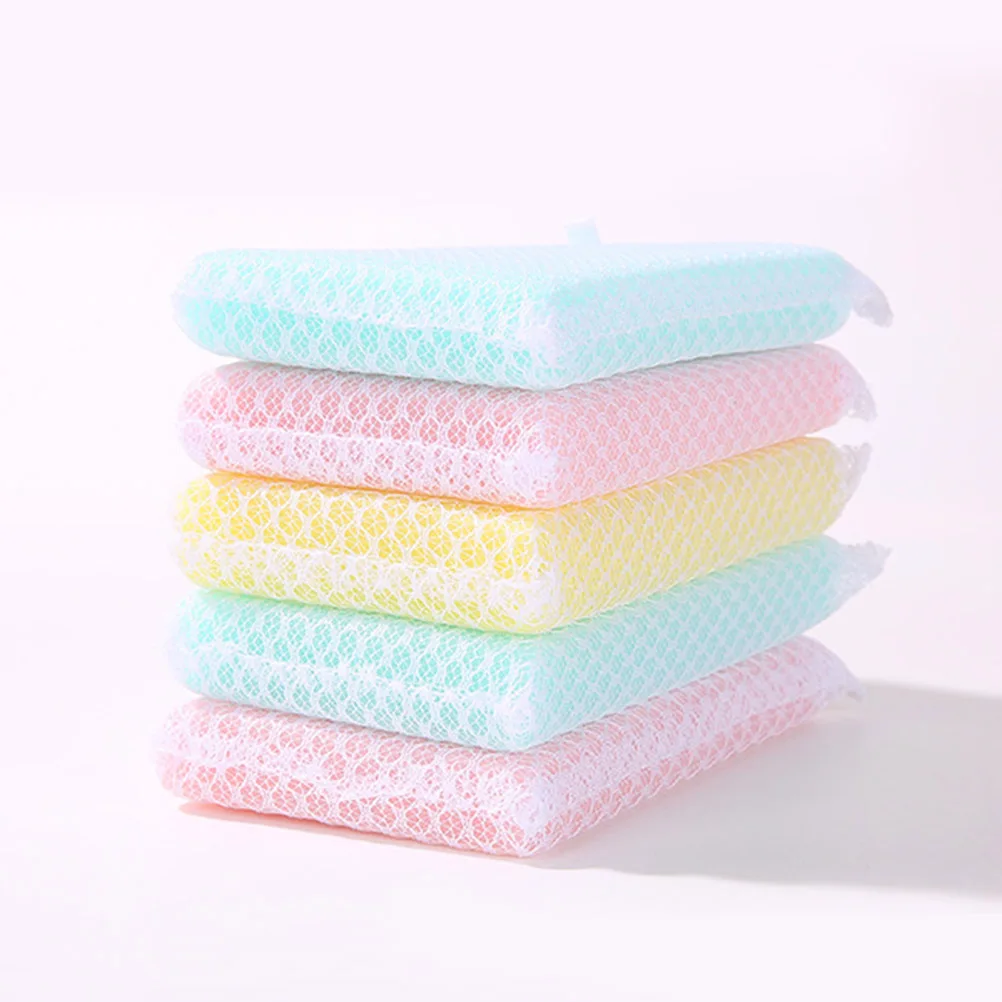 

5pcs Cleaning Sponge Kitchen Premium Dish Bowl Cup Sponge Fast Cleaning Lightweight Strong Decontamination No Slag Odor