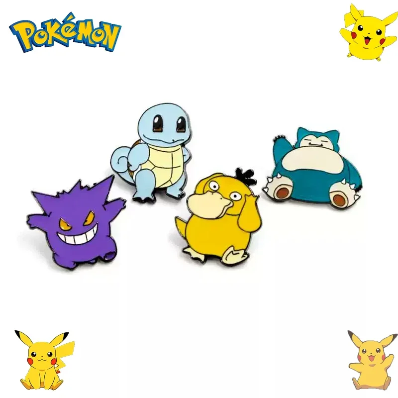 Pokemon Pikachu Enamel Pin Bulbasaur Enamel Lapel Pin Badge on Backpack Brooch Clothes Bag Shoes Cute Animal Kid Jewelry Gift