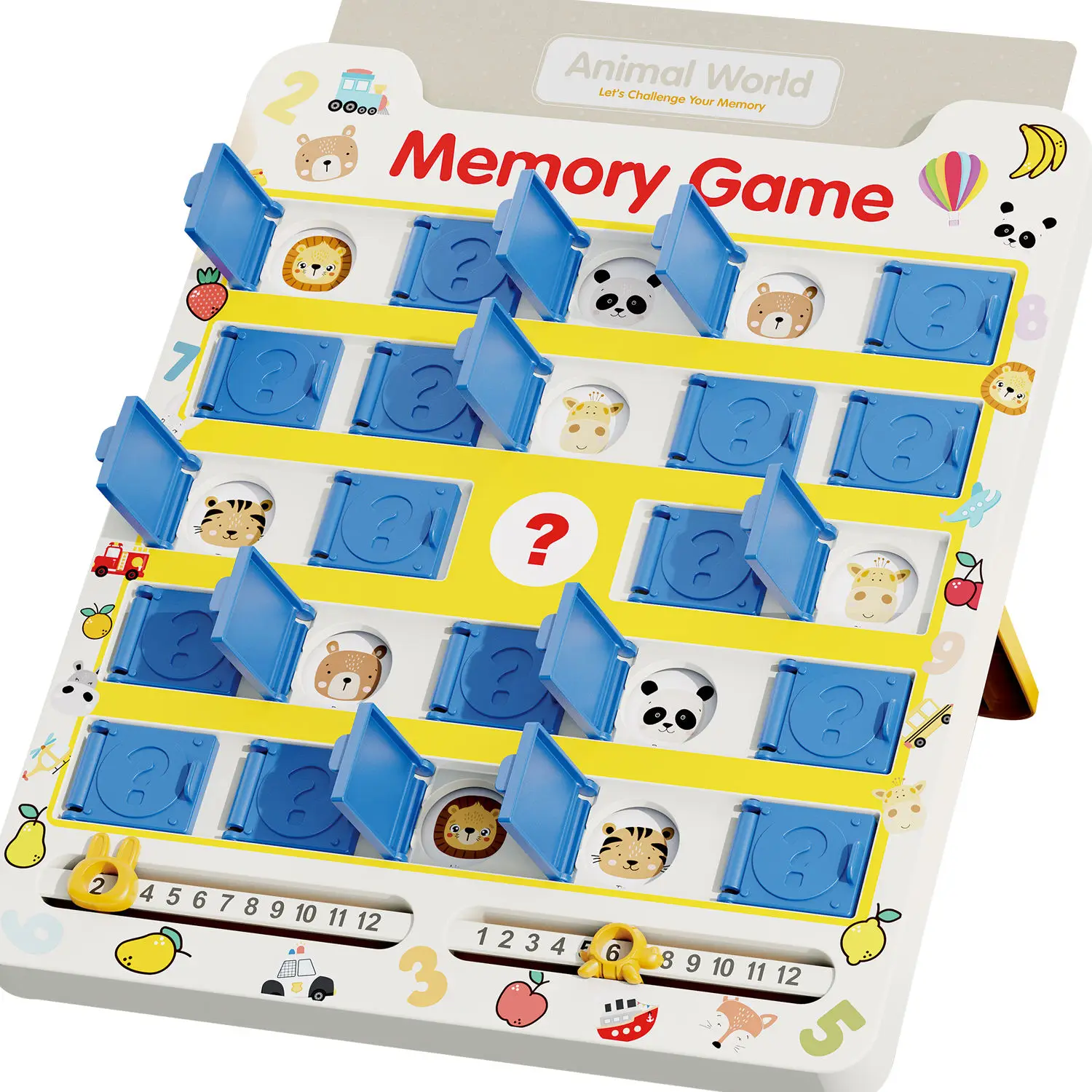 لعبة الذاكرة التعليمية 8 أوراق 16 موضوعًا، بطاقات مطابقة عالم الحيوان، لعبة تطوير دماغ الأطفال الصغار، متعة التعلم العائلي