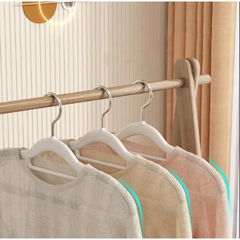 10pcs Baby  Hanger Non-slip Hanger For Clothes Closet Storage Racks Assembly Portable Multipurpose Drying Clothing