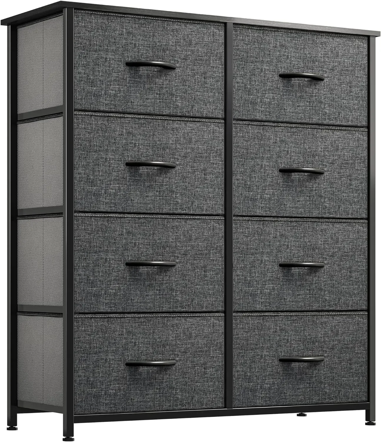 

Storage Tower with 8 Drawers - Fabric Dresser with Large Capacity, Organizer Unit for Bedroom, Living Room & Closets - Sturdy