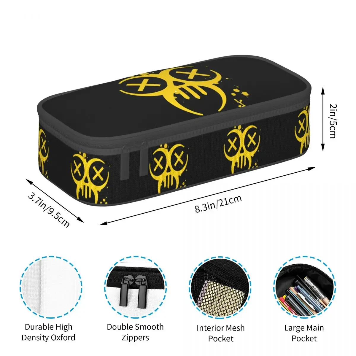The Division 2 OUTCASTS Pencil Case for Kids School Pen Box Pencil Bag Stationery Supplies Pen Holder Bag
