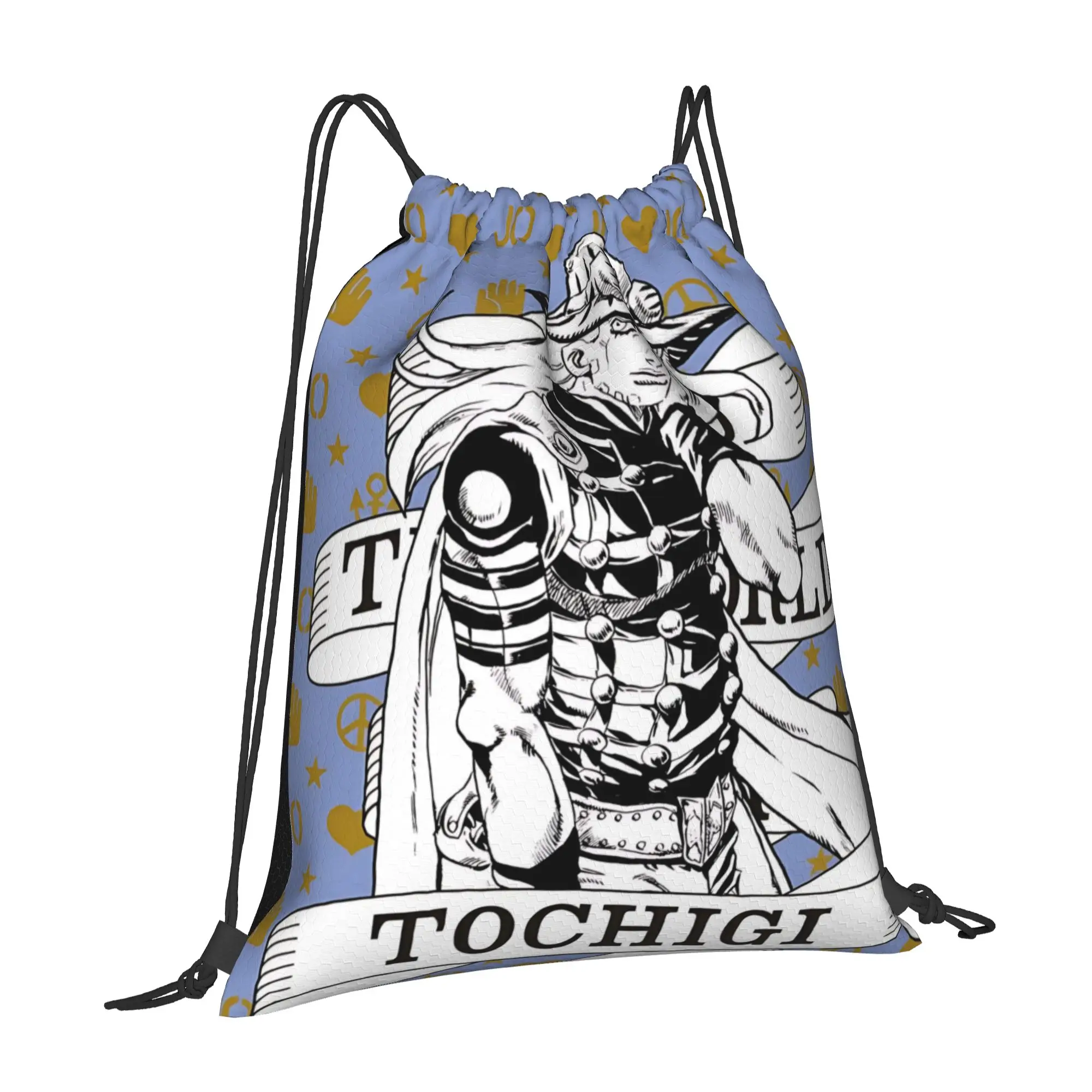 gym Pouch Jojo's Bizarre Adventure World  Drawstring Bags Men Women Storage Backpack Teenager Travel Bag Multi-function Pocket