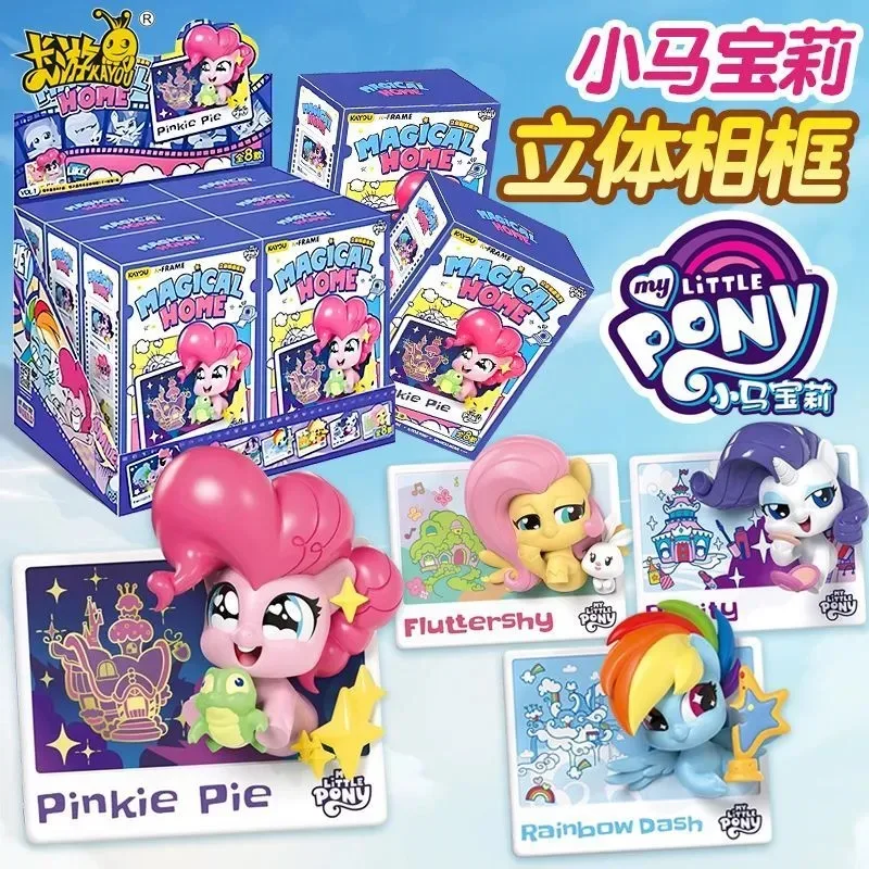 

Kayou Genuine My Little Pony Kawaii Blind Box Stereoscopic Photo Frame 1st Toys Doll Ornaments Cartoon Toys Friend Xmas Gifts