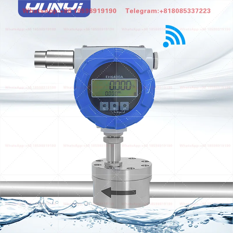 Wireless Oval Gear Flow Meter Digital Fuel Oil Flow Sensor with 4-20mA RS485 Output for Flow Detection
