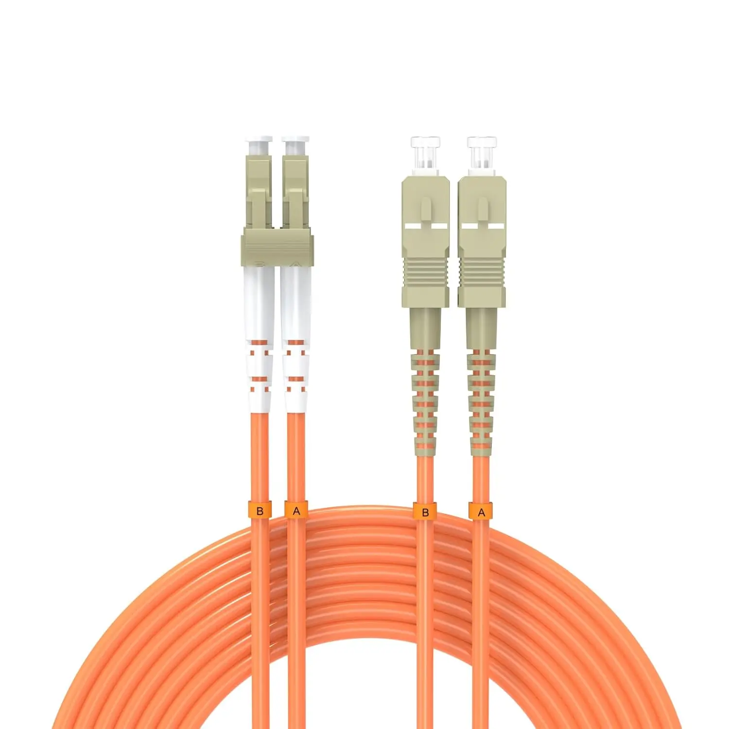 LC/SC/FC/ST UPC Fiber Optical Patch Cable Multi-Mode Dual core 3.0mm 9/125um LSZH OS2 Fiber Optic Cord 1m/3m/5m/10/15m/30m